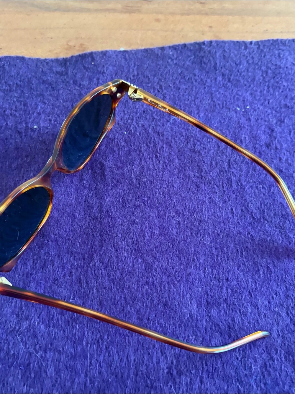 Vintage Thierry Mugler Tortoiseshell Oval Sunglasses - cat eye